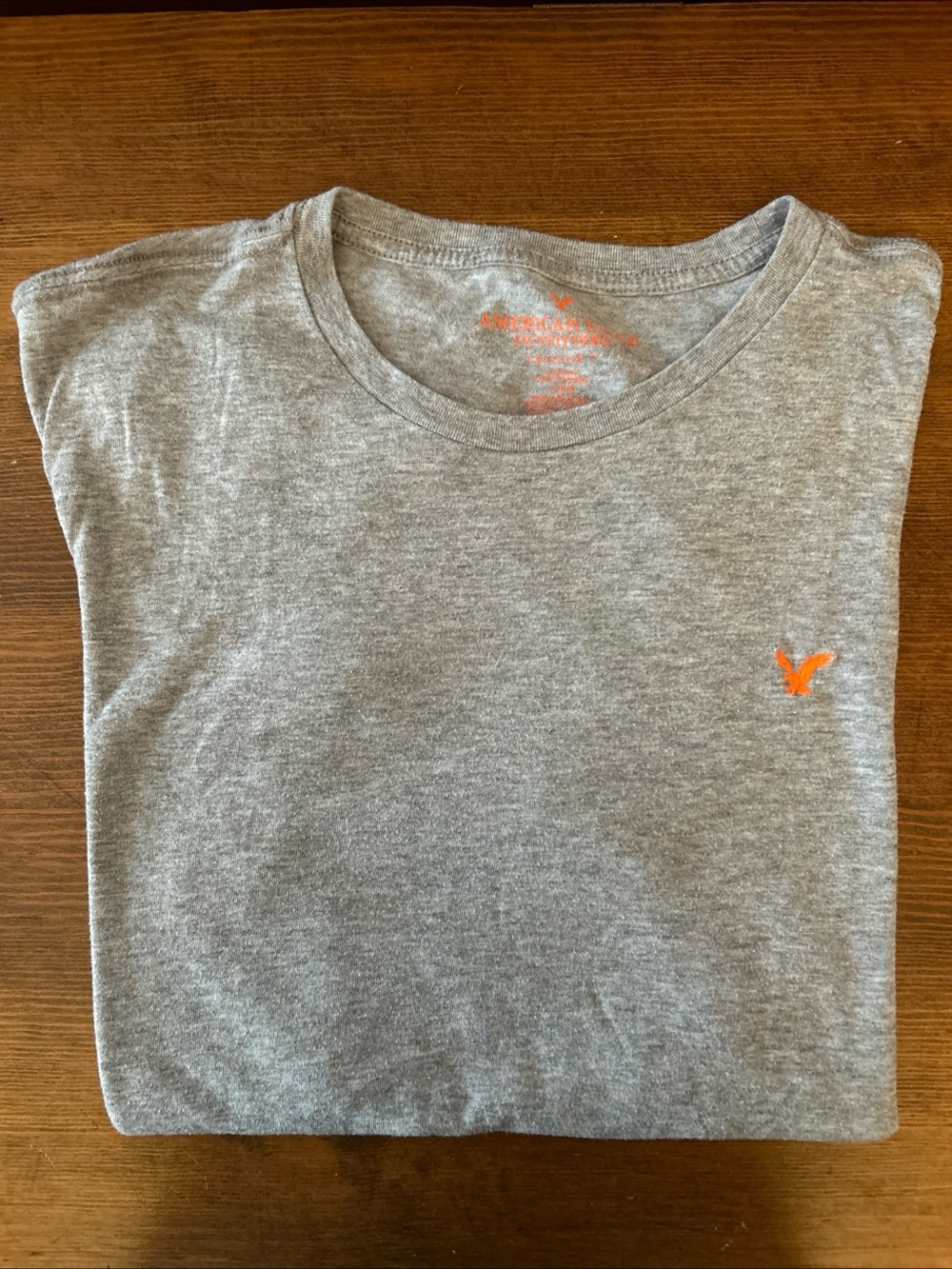 American Eagle Outfitters Men’s Gray Crewneck Short-Sleeve T-Shirt Size Large